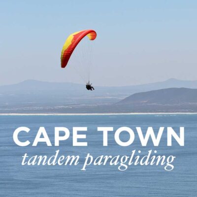 What You Need to Know About Cape Town Tandem Paragliding - one of the best things to do in Cape Town. You get a beautiful view Signal Hill, Lions Head, Table Mountain, and the ocean // localadventurer.com