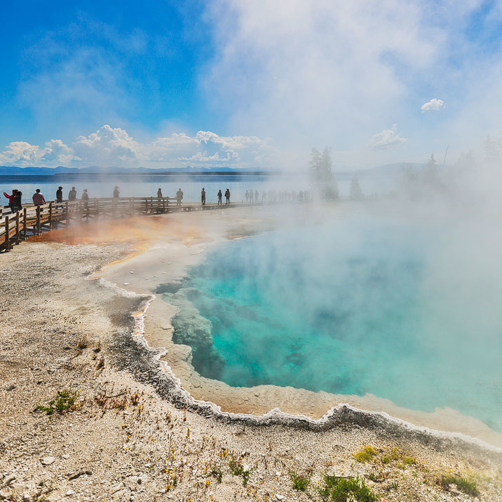 Black Pool, West Thumb Geyser Basin, Yellowstone National Park + Tips for Your Visit // Eearth Travel