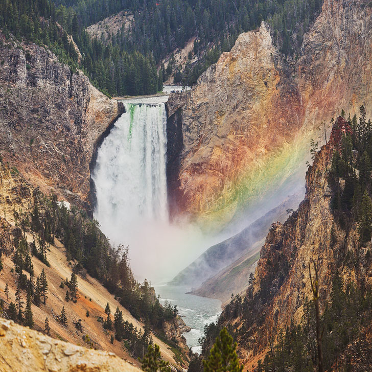Lower Falls, Yellowstone National Park - Best Yellowstone Attractions, Day Hikes, and More // Eearth Travel